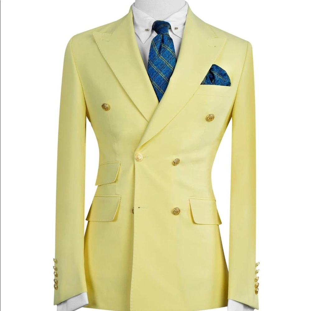 Light yellow 2pcs suit. - Picture 1 of 3